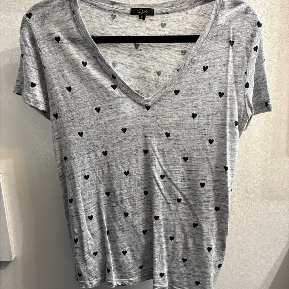 Rails Gray Short Sleeve Relaxed T-Shirt